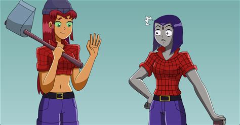 giantess, starfire, raven / Role